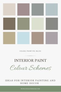 neutral paint guide for painting in blue gray pink brown green colours