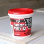 a can of painters putty to use as filler and drywall repair, used by painters before painting to fill nail pops, cracks in drywall or imperfections on walls