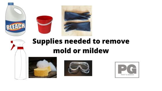 supplies to help remove mold or mildew