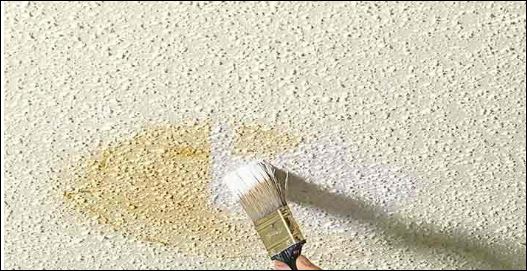 How To Paint Water Stains On Ceiling, How To Fix Water Stains On Popcorn Ceiling