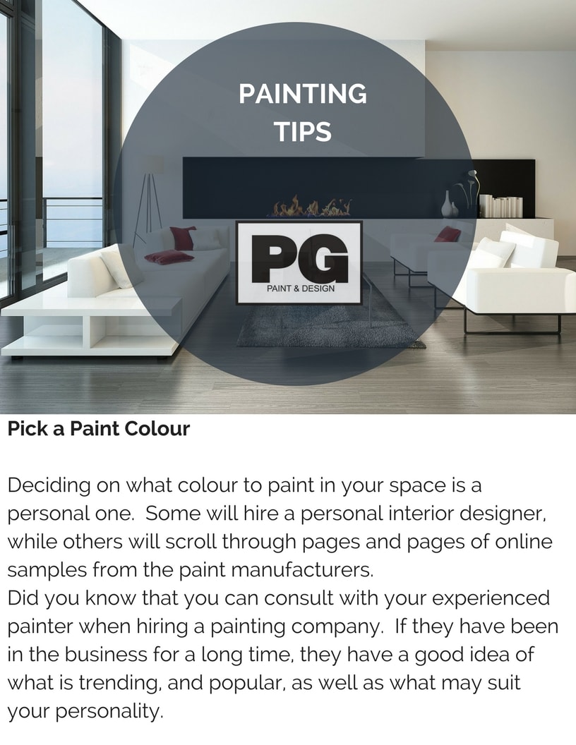 tips for choosing paint colours