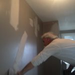 drywall patching repair of a wall in a house in Ottawa