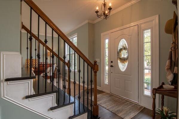 interior painting of hallway entrance with stairway by painters in Ottawa PG PAINT & DESIGN