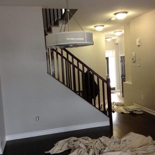 interior painting using paint primer by painters in Ottawa PG PAINT & DESIGN